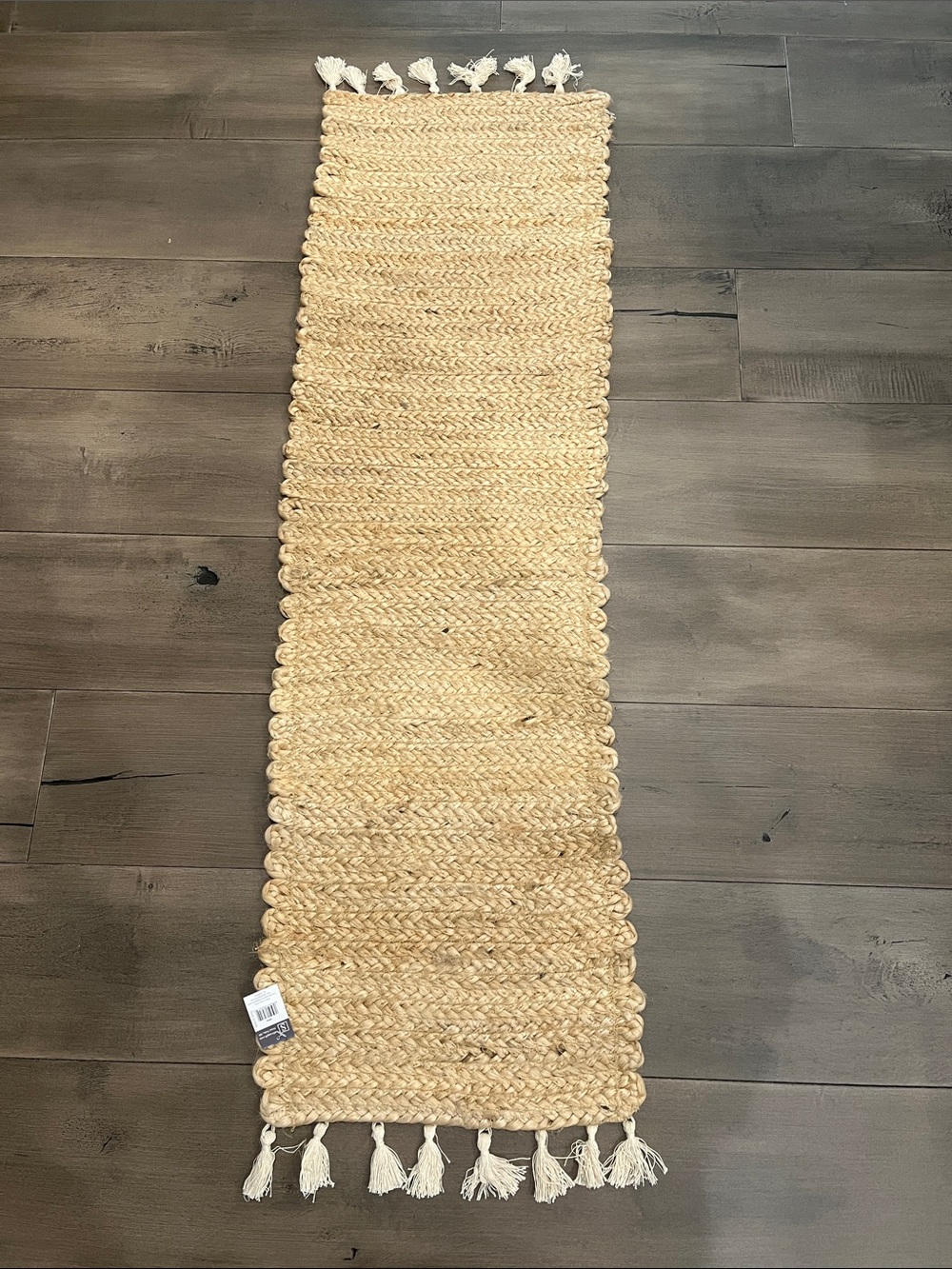 NEW Sullivan’s Natural Jute Table Runner with Tassels